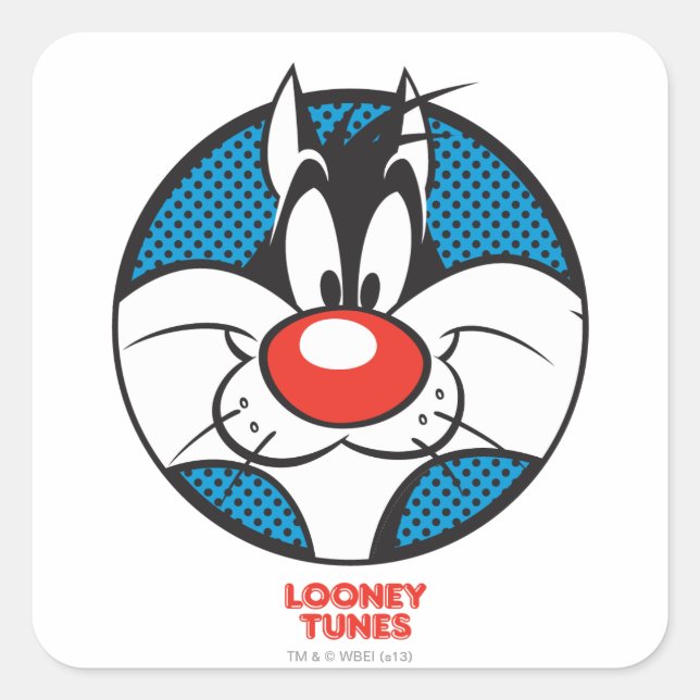 SYLVESTER™ Dotty Icon Square Sticker (Front)