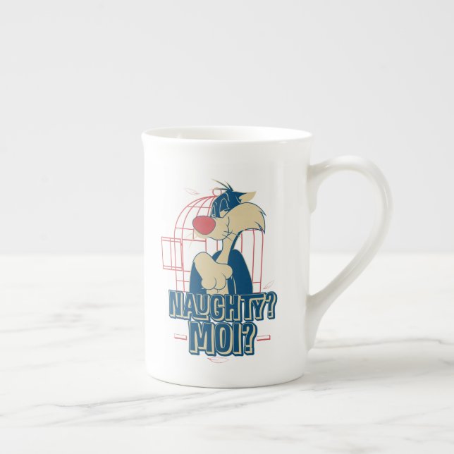 SYLVESTER™- Naughty? Moi? Bone China Mug (Right)