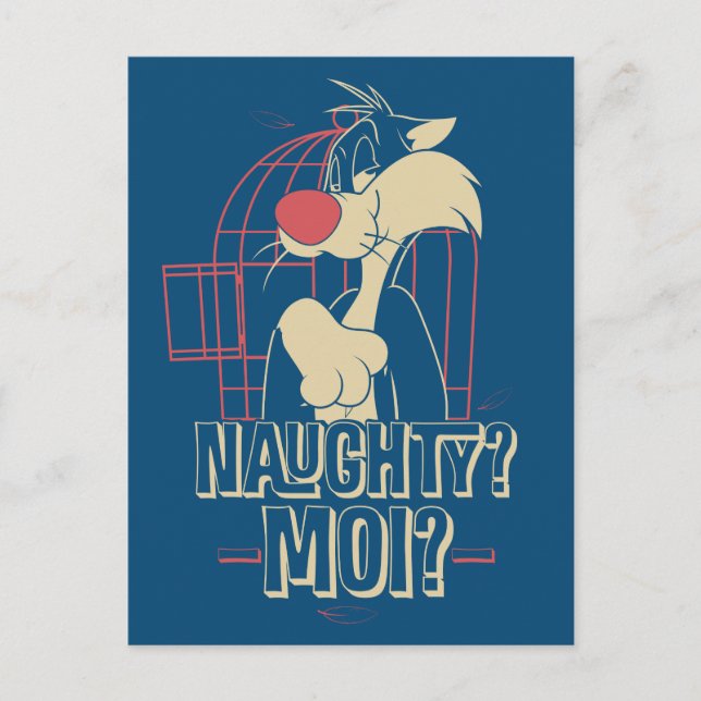 SYLVESTER™- Naughty? Moi? Postcard (Front)