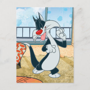 Sylvester Paw Up Postcard