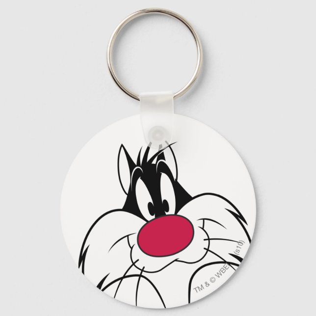 SYLVESTER™ Red Nose Face Key Ring (Front)