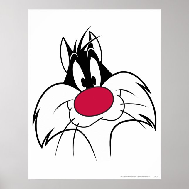 SYLVESTER™ Red Nose Face Poster (Front)