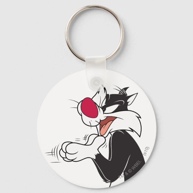 SYLVESTER™ Rubbing Paws Key Ring (Front)