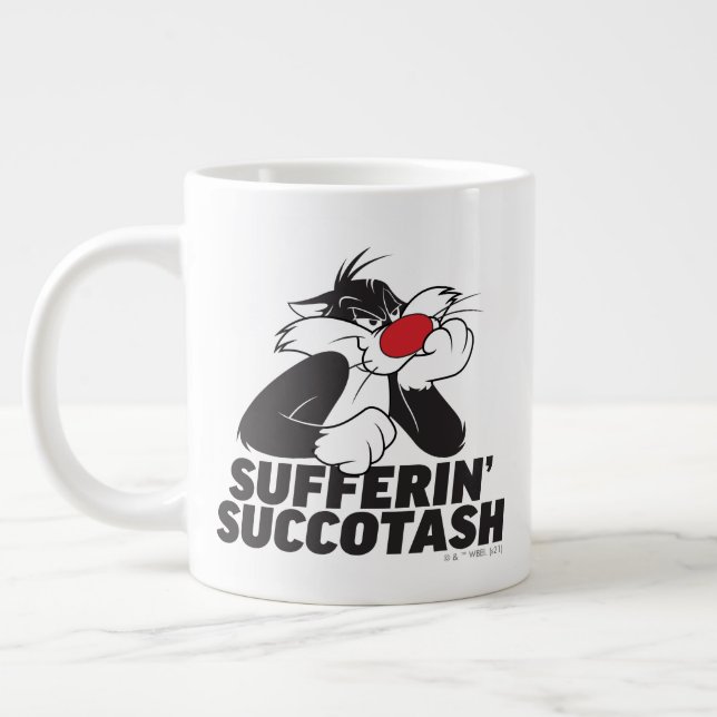 SYLVESTER™ "Sufferin' Succotash" Sulking Large Coffee Mug (Left)