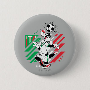 SYLVESTER™ Team Italy Soccer Graphic 6 Cm Round Badge