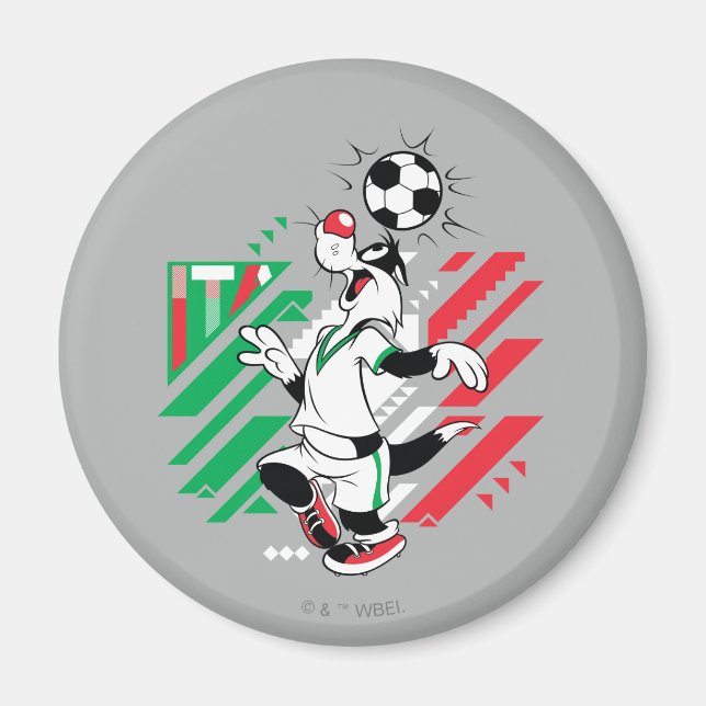 SYLVESTER™ Team Italy Soccer Graphic Magnet (Front)
