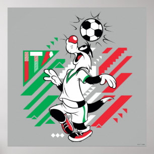 SYLVESTER™ Team Italy Soccer Graphic Poster