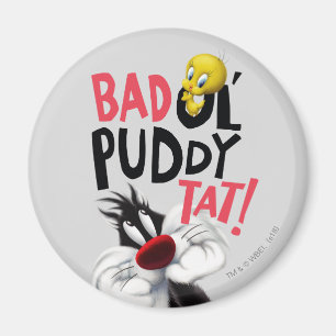 SYLVESTER™ & TWEETY™- Bad Ol' Puddy Tat Magnet