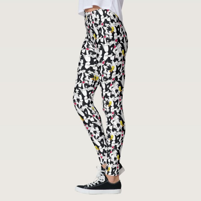SYLVESTER™ & TWEETY™ Pattern Leggings (Left)