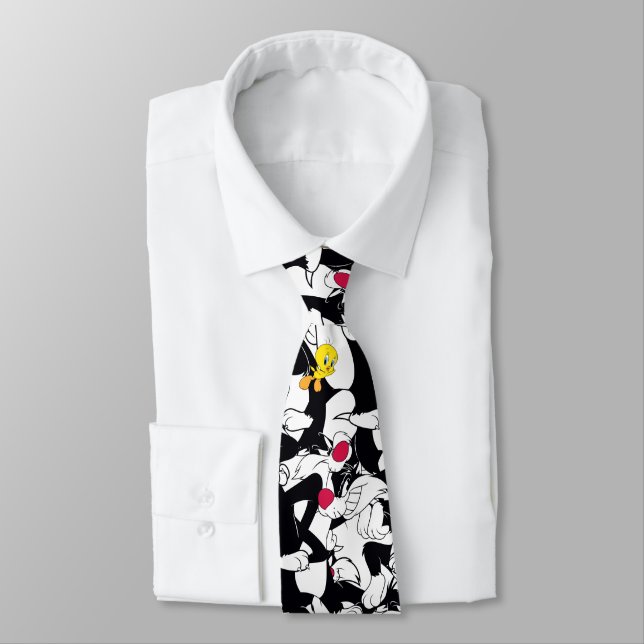 SYLVESTER™ & TWEETY™ Pattern Tie (Tied)