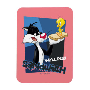 SYLVESTER™ & TWEETY™ "We'll Play Sandwich" Magnet