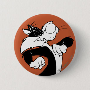 SYLVESTER™ Walking 6 Cm Round Badge
