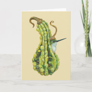 Sylvia the hummingbird card
