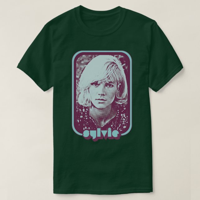 Sylvie Vartan Francophile Retro Aesthetic Design T-Shirt (Design Front)