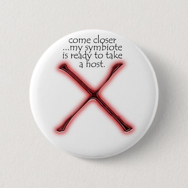 Symbiote Pouch 6 Cm Round Badge (Front)