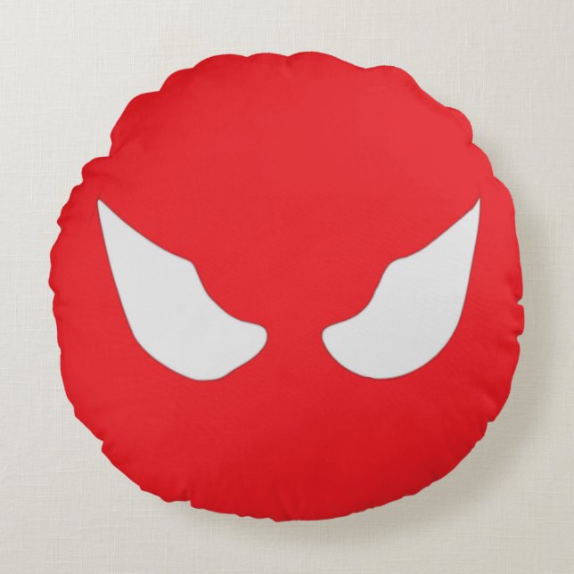 Symbiote Stare – Bold Round Cushion (Front)