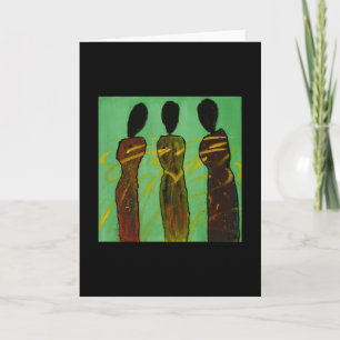Symbiotic Sisters II - Blank Ethnic Art Card
