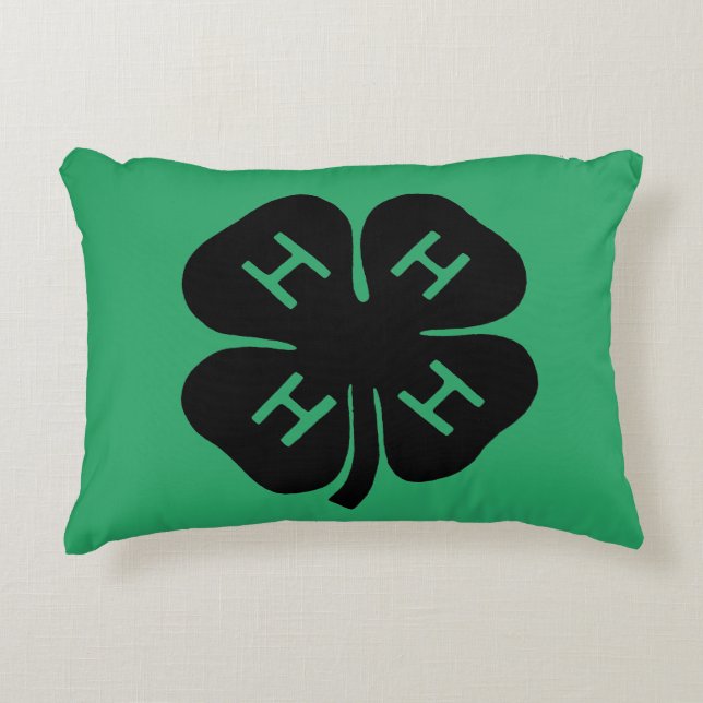 Symbol: 4-H Club Decorative Cushion (Front)
