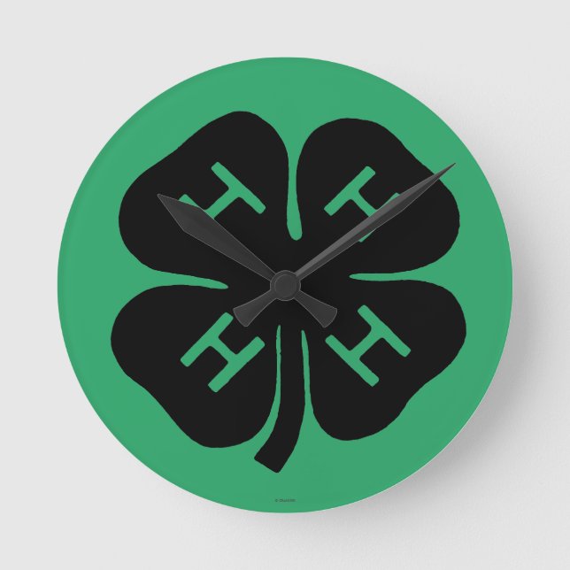 Symbol: 4-H Club Round Clock (Front)