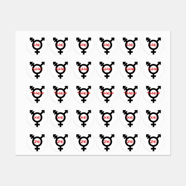 Symbol and Pronoun Labels (Sheet)