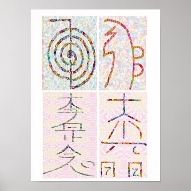SYMBOL ART 2014 - Reiki Master Practice Poster (Front)
