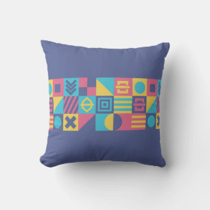 Symbol Art Design Purple Cushion