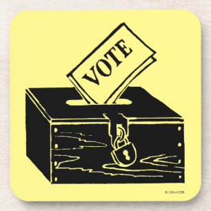 Symbol: Ballot Box Coaster