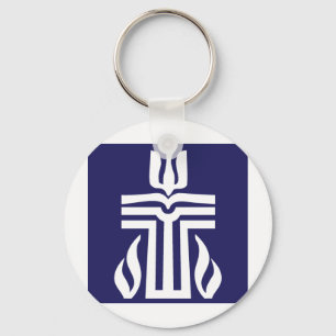 symbol-bluewhite key ring