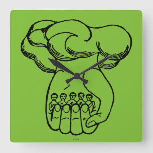 Symbol: Divine Hand Square Wall Clock