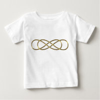 Symbol double Infinity - Antique Gold