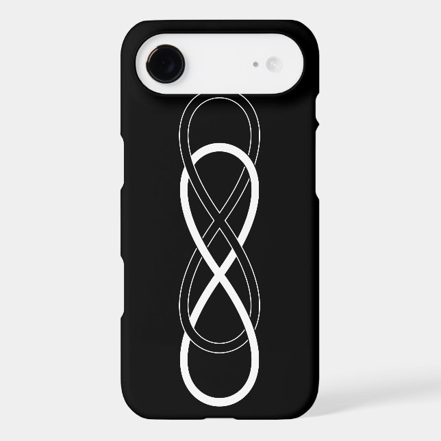 Symbol double Infinity - Black & White Case-Mate iPhone Case (Back)