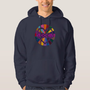 Symbol double Infinity Heart colourful shine Hoodie