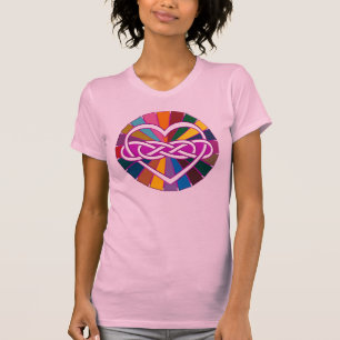 Symbol double Infinity Heart colourful shine T-Shirt