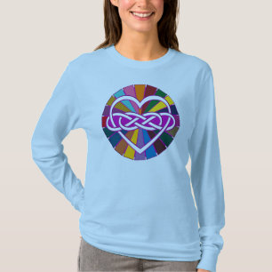 Symbol double Infinity Heart colourful shine T-Shirt