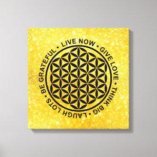 Symbol Flower Of Life - Rules Of Life 1 Canvas Print