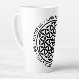 Symbol Flower Of Life - Rules Of Life 1 Latte Mug