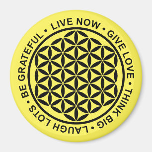Symbol Flower Of Life - Rules Of Life 1 Magnet
