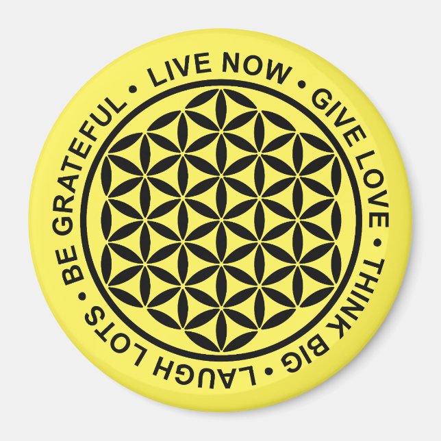 Symbol Flower Of Life - Rules Of Life 1 Magnet (Front)