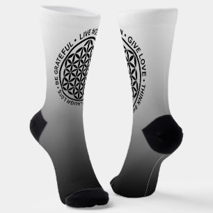 Symbol Flower Of Life - Rules Of Life 1 Socks