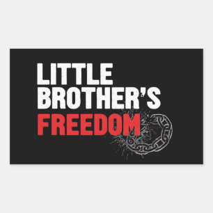 symbol Freedom Equality America flag red Rectangular Sticker
