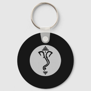 Symbol Ganesha Meditation Spiritual India Yoga Key Ring
