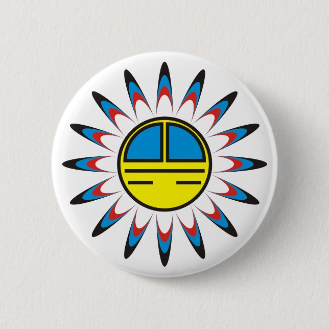 symbol Indian 6 Cm Round Badge (Front)