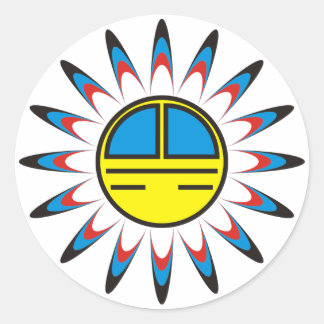 symbol Indian Classic Round Sticker