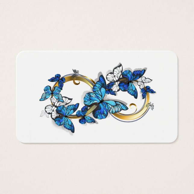 Symbol Infinity of Blue Morpho Butterflies (Front)