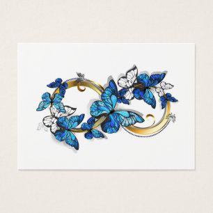 Symbol Infinity of Blue Morpho Butterflies