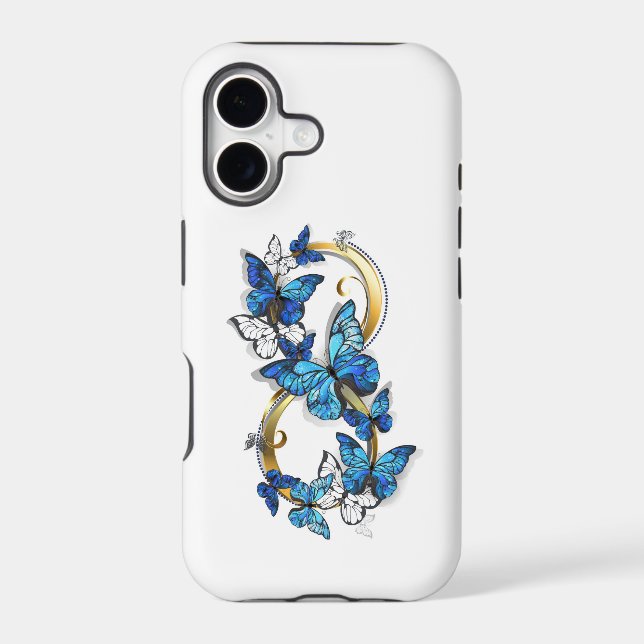 Symbol Infinity of Blue Morpho Butterflies (Back)