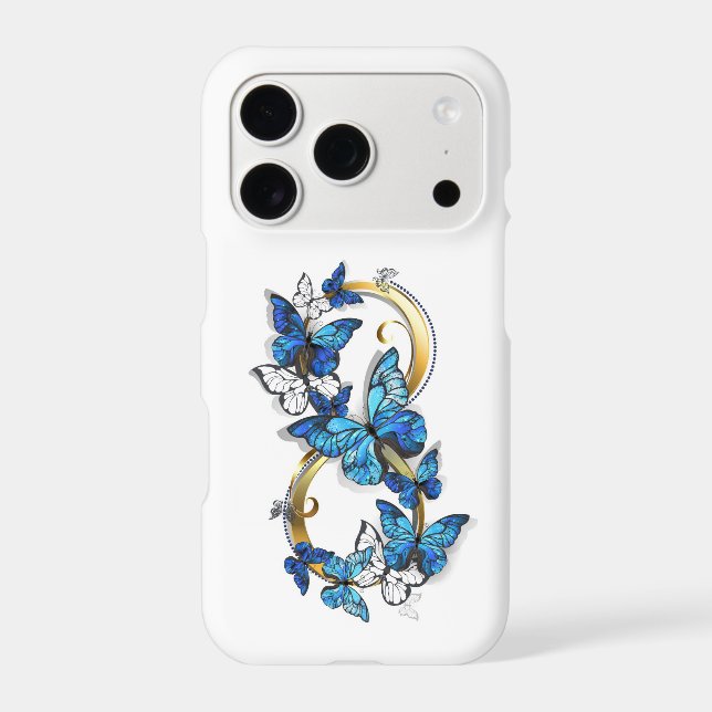 Symbol Infinity of Blue Morpho Butterflies (Back)