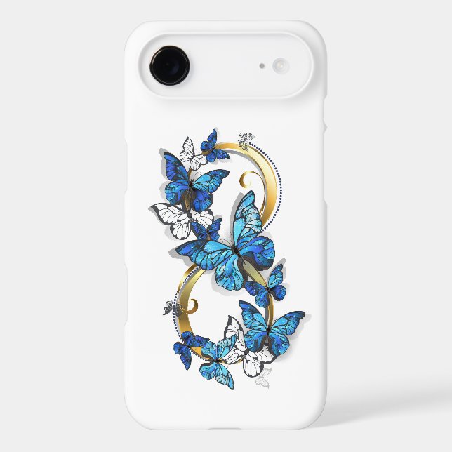 Symbol Infinity of Blue Morpho Butterflies (Back)