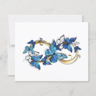 Symbol Infinity of Blue Morpho Butterflies