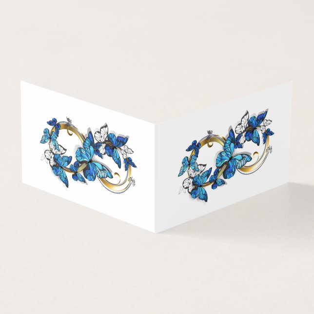 Symbol Infinity of Blue Morpho Butterflies (Outside)